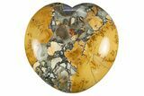 Polished Maligano Jasper Heart - Excellent Polishing #311935-1